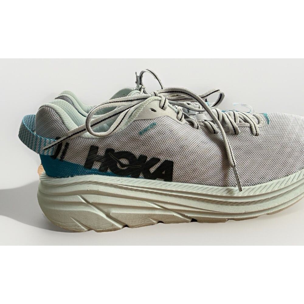 HOKA ONE ONE Rincon Running Walking Shoes Aqua Gray Colorway Women's Size 8